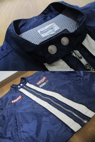 Benetton Formula RACING TEAM ベネトン F1チーム BBS ナイロンジャケット Lサイズ_画像4