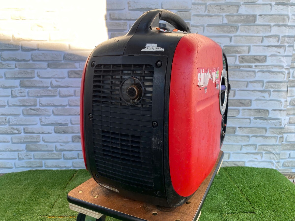 [動作良好・保証付]SHINDAIWAインバーター発電機IEG1600M(76)_画像3