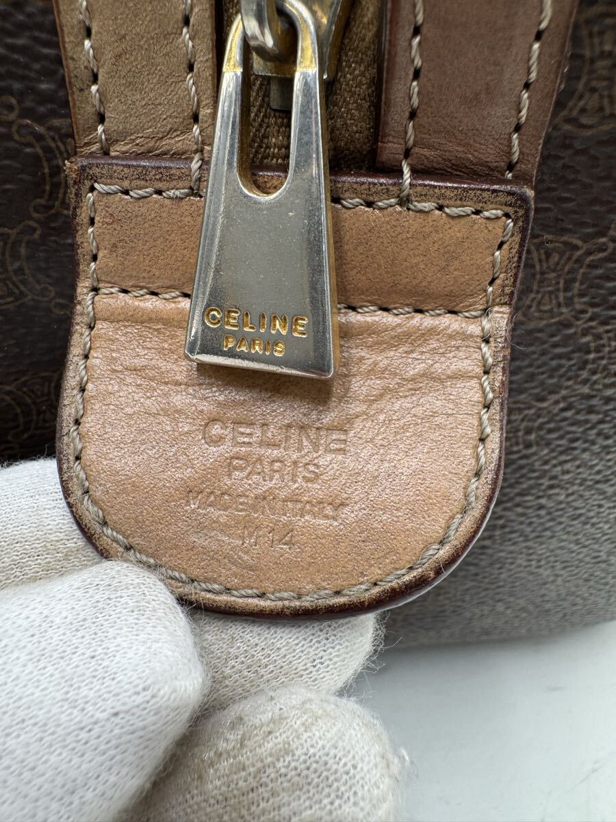 % CELINE セリーヌ ハンドバッグ ボストンバッグ マカダム_画像3
