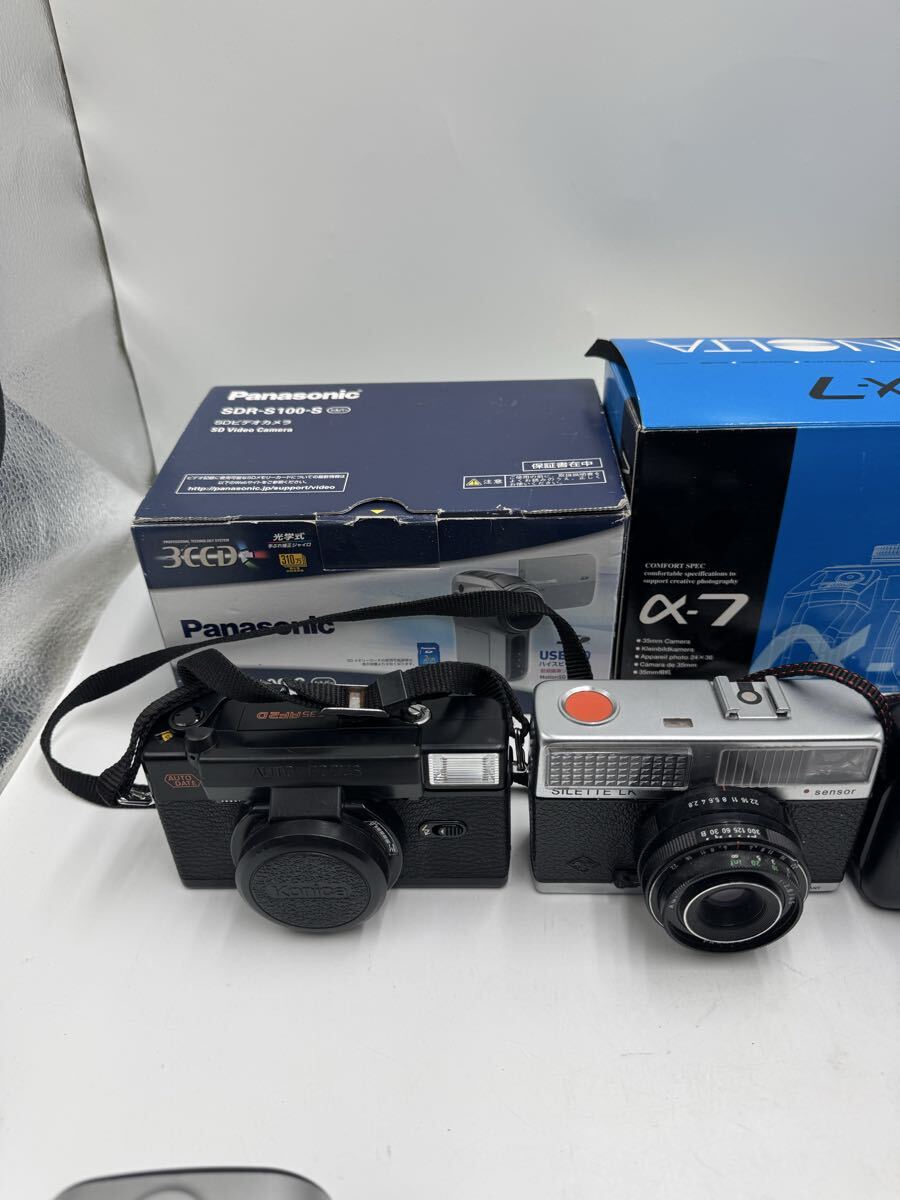 # デジタルカメラ ビデオカメラ フィルムカメラ Panasonic MINOLTA Canon SONY レンズ など まとめ売り_画像2