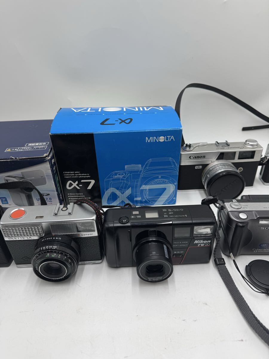 # デジタルカメラ ビデオカメラ フィルムカメラ Panasonic MINOLTA Canon SONY レンズ など まとめ売り_画像3
