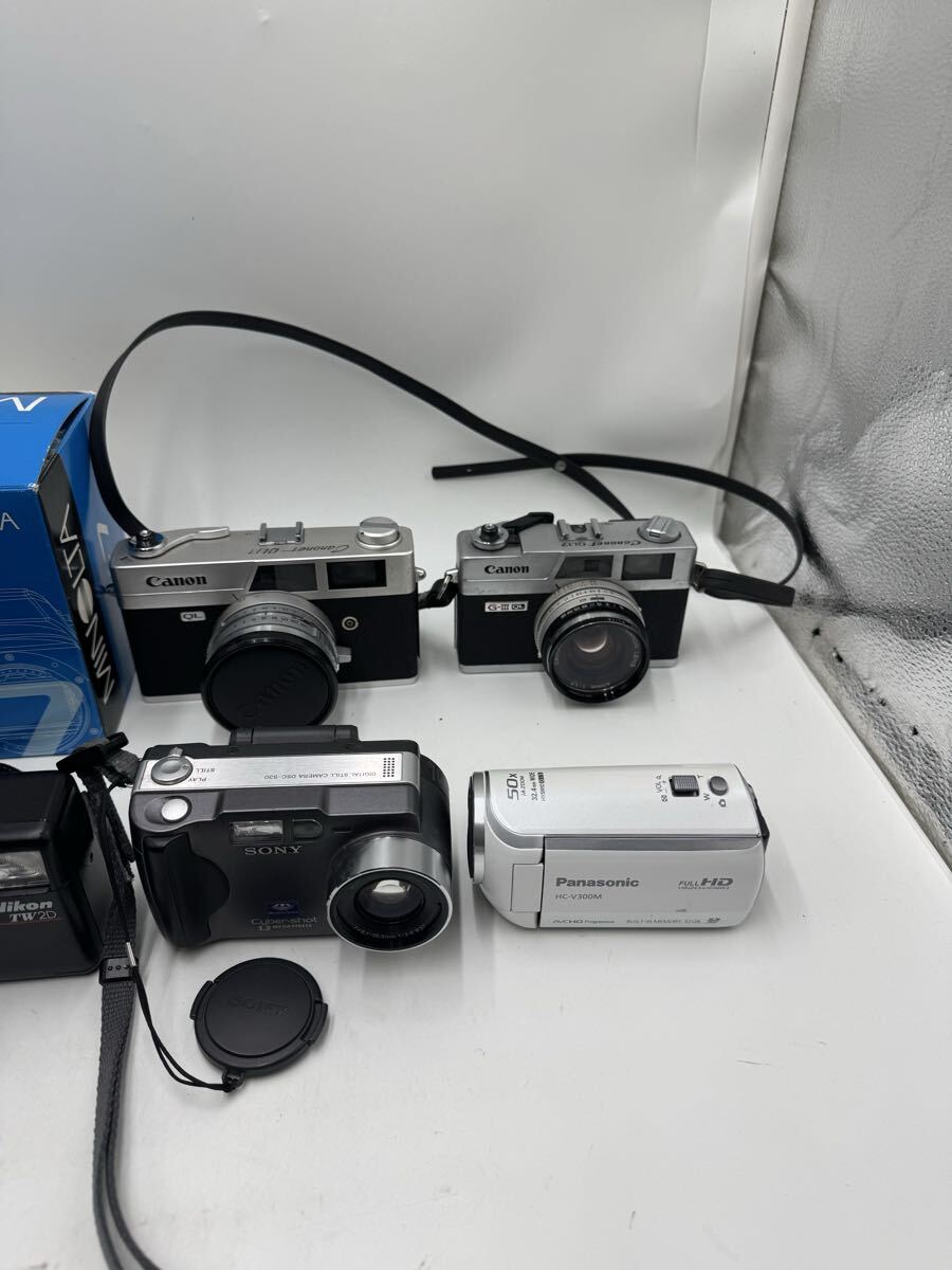 # デジタルカメラ ビデオカメラ フィルムカメラ Panasonic MINOLTA Canon SONY レンズ など まとめ売り_画像4