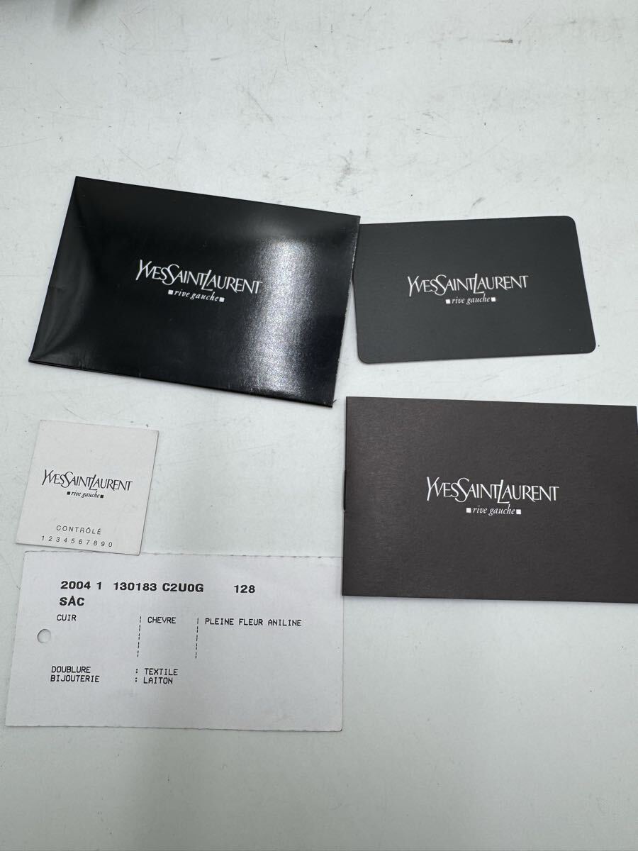 ☆ YSL Saint Laurent イヴ・サンローラン リヴ ゴーシュ ショルダーバッグ 130183 001013_画像9