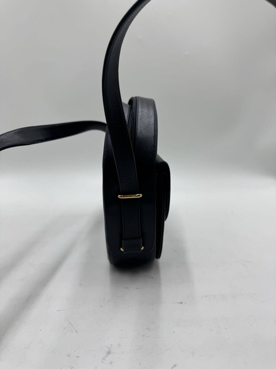 ☆ Cartier カルティエ ショルダーバッグ サファイアライン ブラック ゴールド金具_画像4