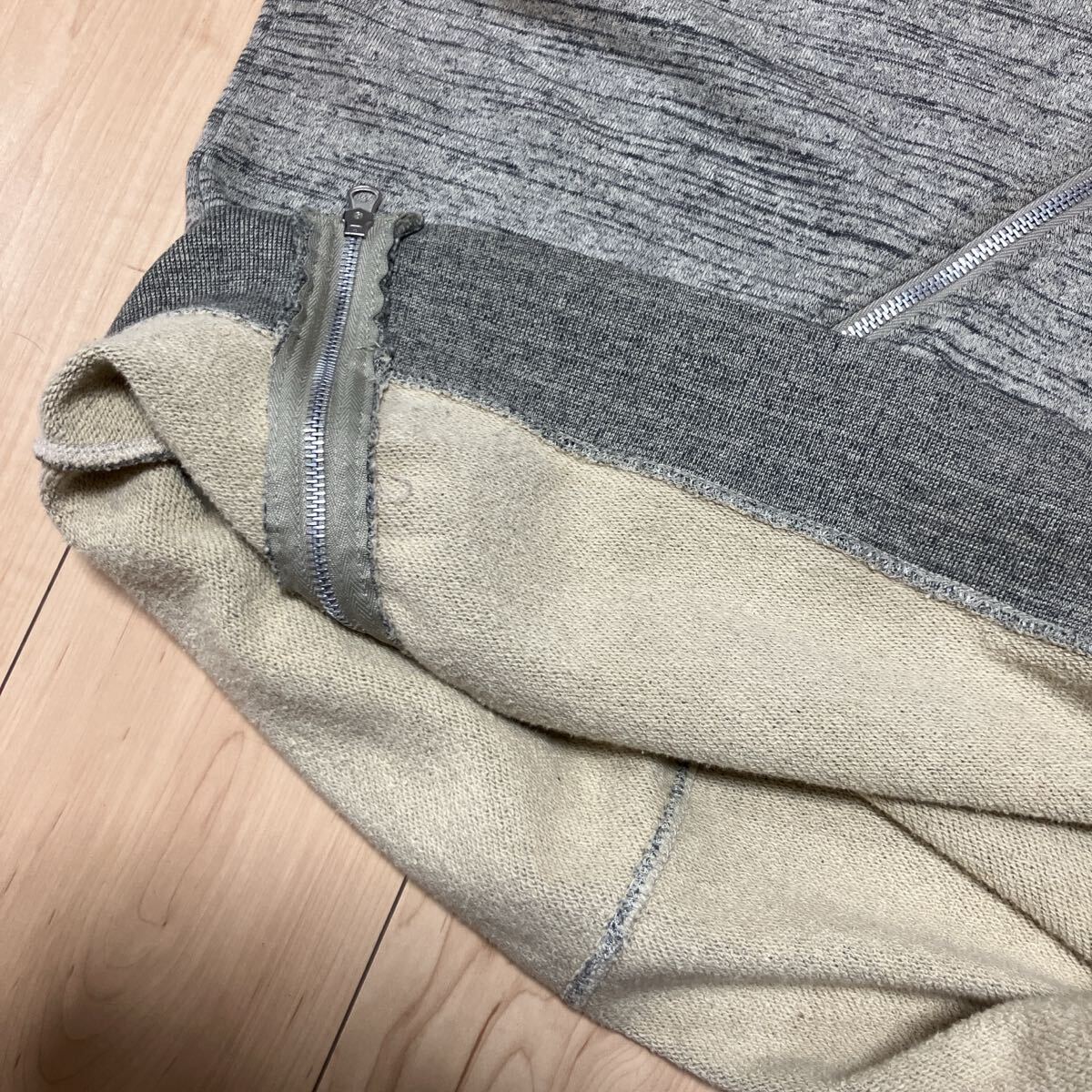 デザイナーズ パーカー グレー_画像9