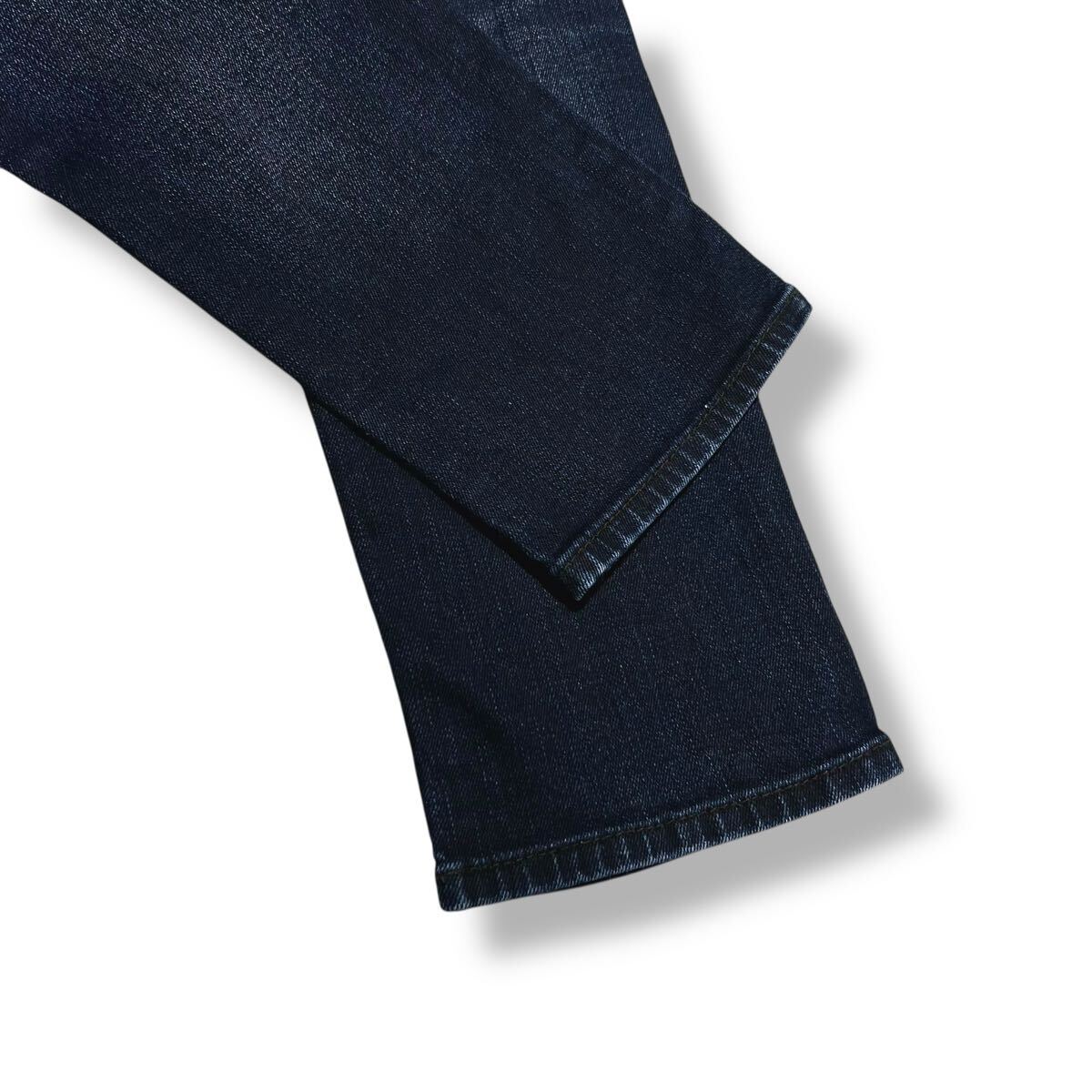 濃紺 ニコルクラブフォーメン スリムテーパード ストレッチ デニム パンツ サイズ46 メンズ ジーンズ 美品_画像8
