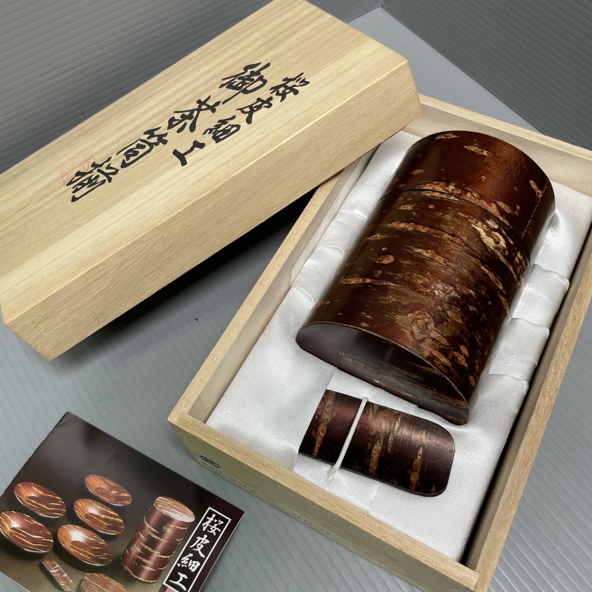 6r36[*1000 иен ~] Sakura кожа умение . банка для чая . чайная посуда . чайная посуда японская посуда регулировка товар интерьер кухня посуда посуда японская посуда чайная посуда банка для чая 