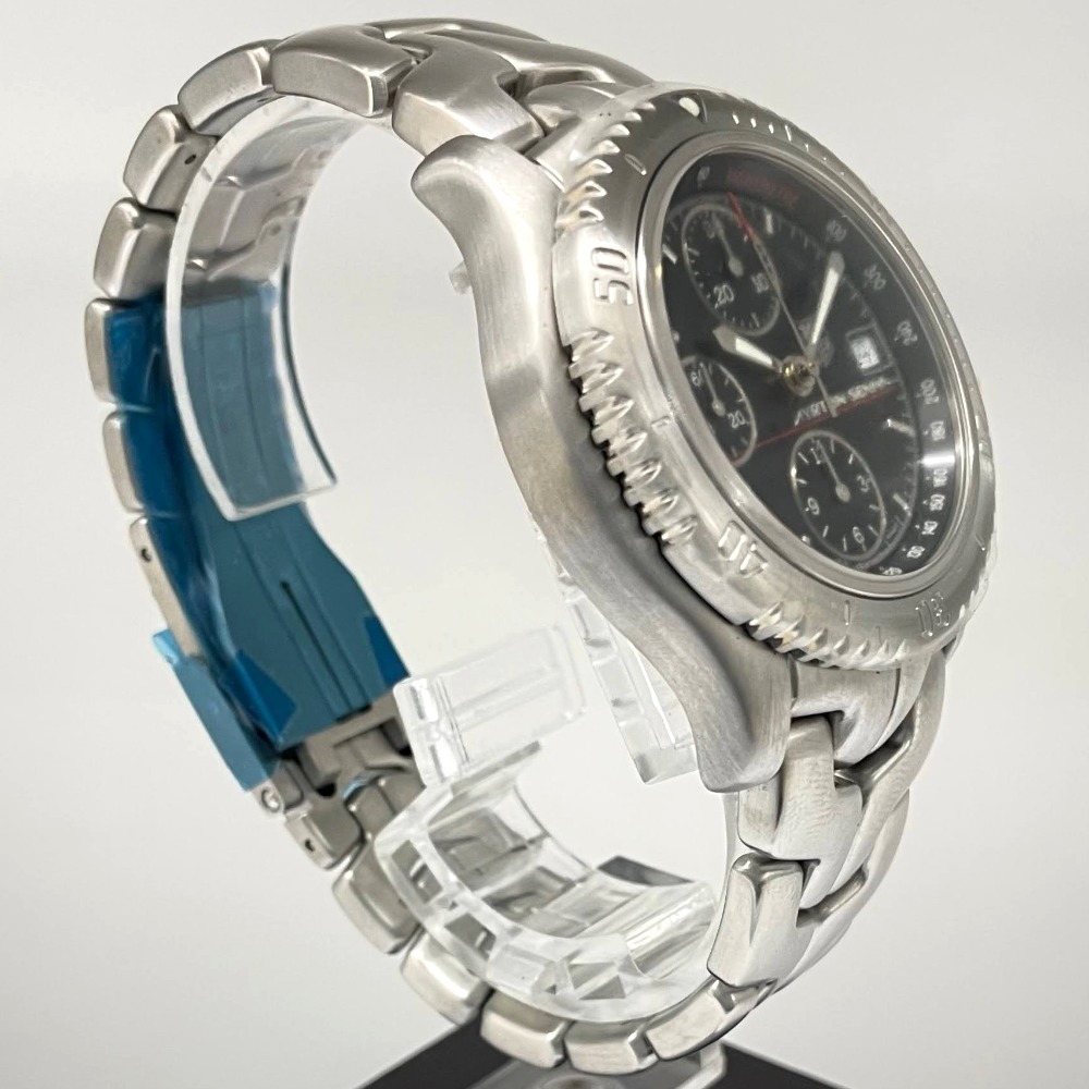 タグホイヤー アイルトン・セナ コラボ 限定1991本 CT2114 41mm リンク クロノグラフ 自動巻き メンズ LINK 未使用品 TAG HEUER 腕時計_画像3