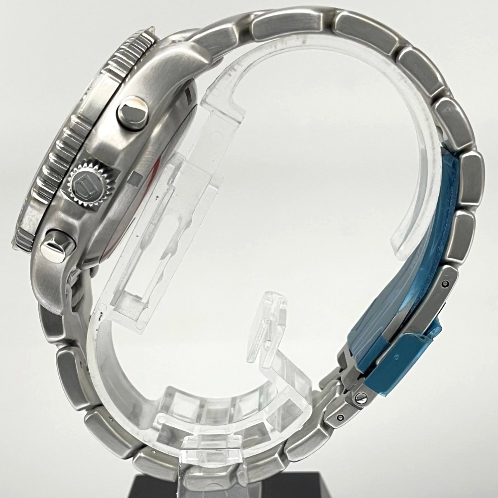 タグホイヤー アイルトン・セナ コラボ 限定1991本 CT2114 41mm リンク クロノグラフ 自動巻き メンズ LINK 未使用品 TAG HEUER 腕時計_画像4