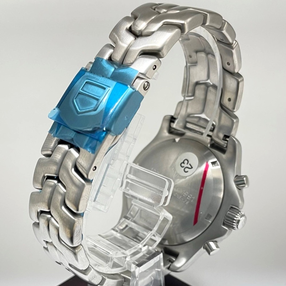 タグホイヤー アイルトン・セナ コラボ 限定1991本 CT2114 41mm リンク クロノグラフ 自動巻き メンズ LINK 未使用品 TAG HEUER 腕時計_画像6