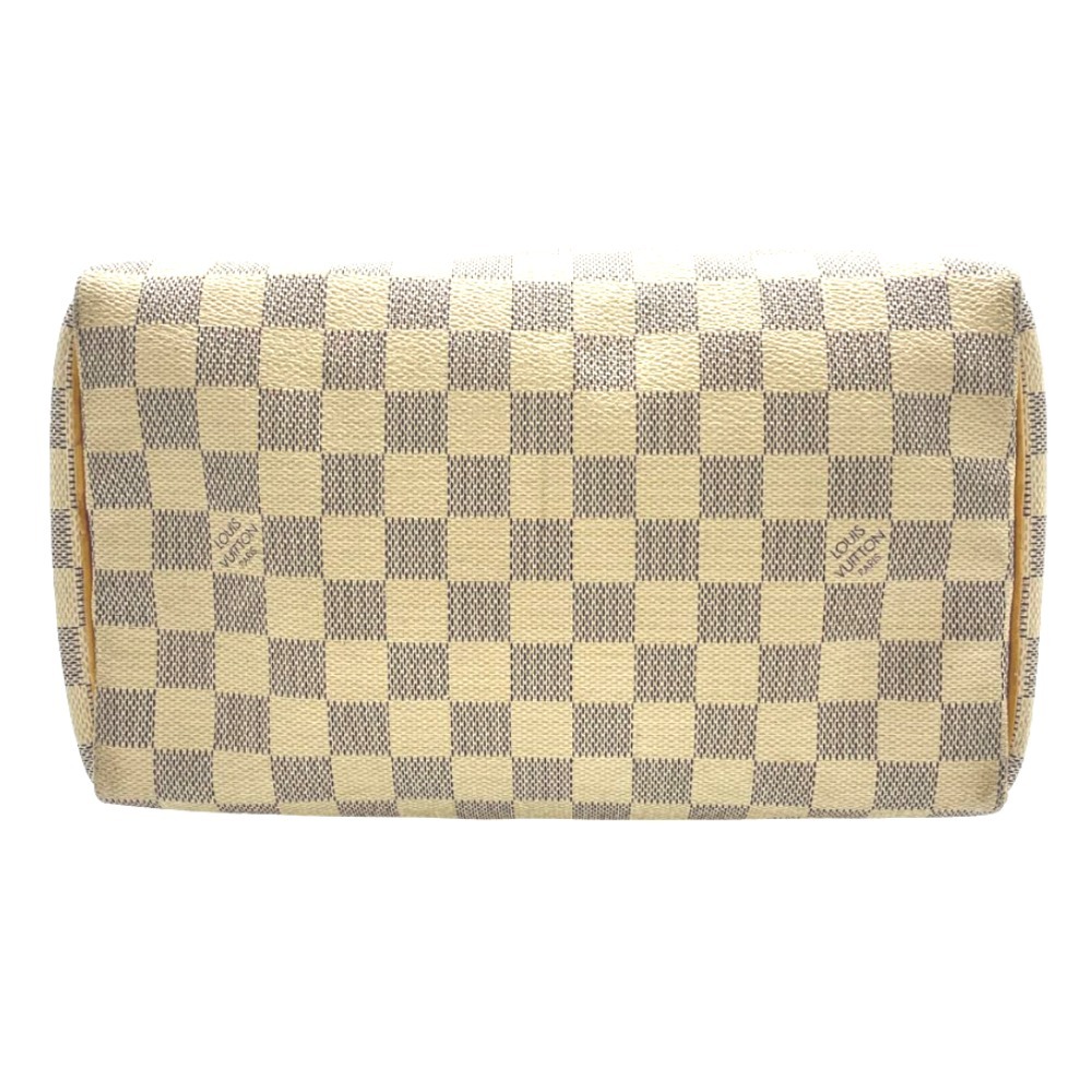  Louis * Vuitton ручная сумочка N41534 Damier azur speedy 25 белый PVC кожа женский 