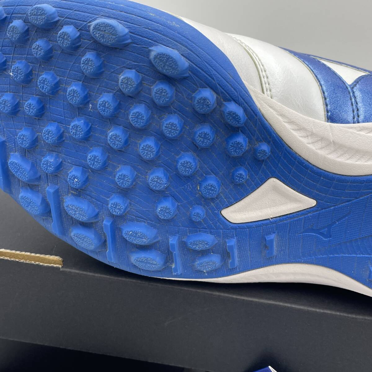 美品タグ付き　ミズノ フットサル モレリア サラ ジャパン MIZUNO SALA JAPAN IN Q1GB2411 25 ホワイト ブルー RC0197 26.5cm_画像8