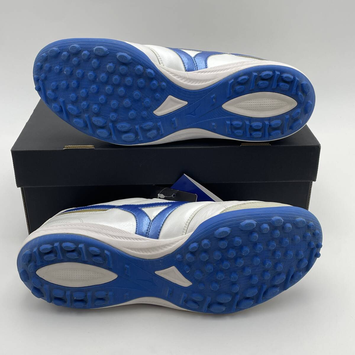 美品タグ付き　ミズノ フットサル モレリア サラ ジャパン MIZUNO SALA JAPAN IN Q1GB2411 25 ホワイト ブルー RC0197 26.5cm_画像6