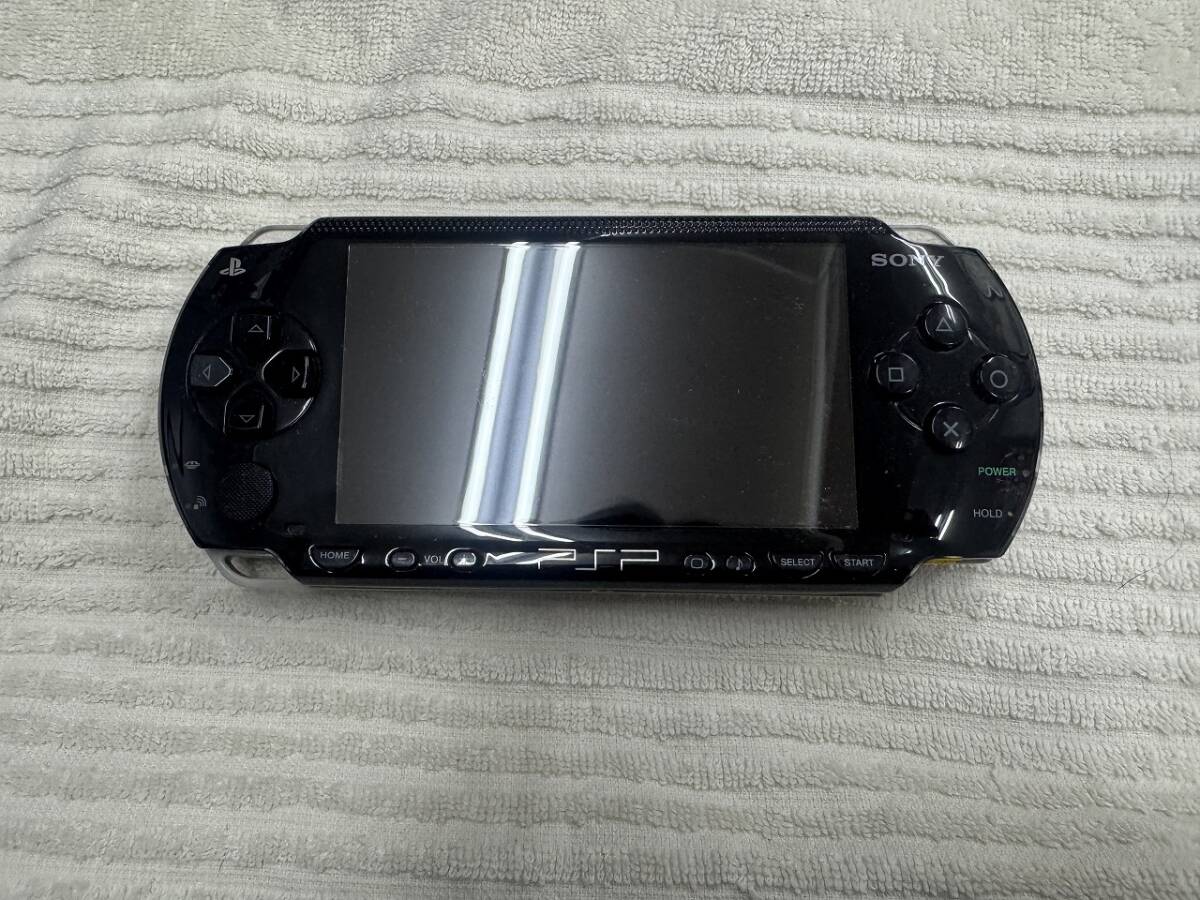 １円スタート　完動品　SONY ソニー PSP プレイステーションポータブル 本体 PSP-1000　ブラック_画像1