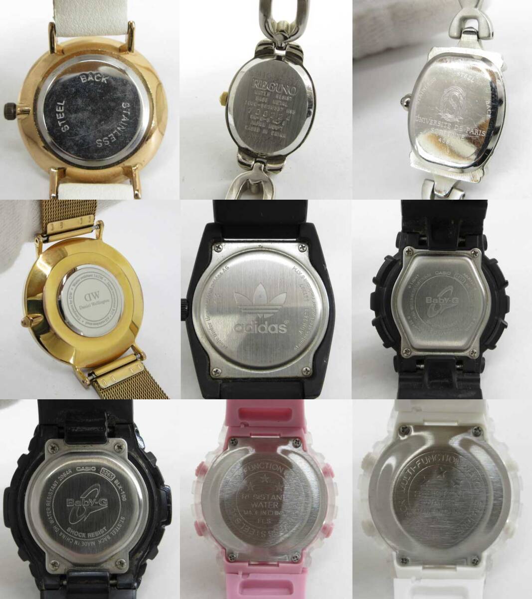 s61059-ap [送料950円]ジャンク▼SEIKO agnes b. NIXON wicca CASIO BABY-G その他 ブランド レディース 腕時計 25点セット[155-251119]_画像5