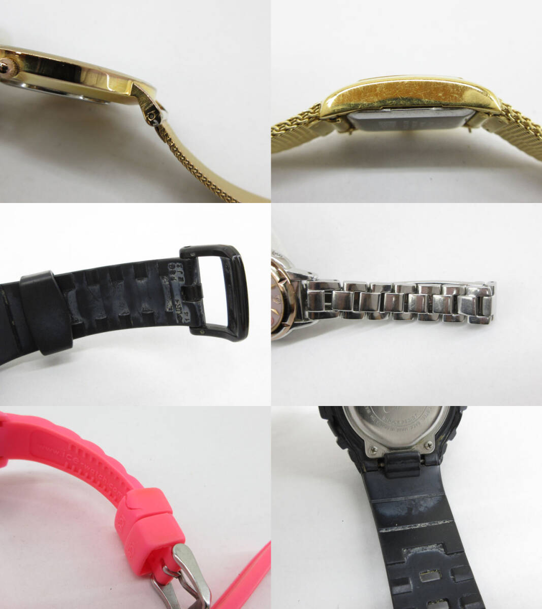 s61059-ap [送料950円]ジャンク▼SEIKO agnes b. NIXON wicca CASIO BABY-G その他 ブランド レディース 腕時計 25点セット[155-251119]_画像8