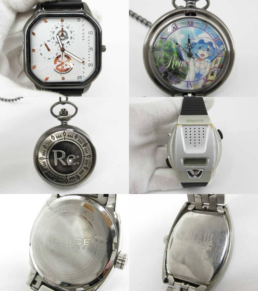 s61060-ap [送料950円]ジャンク▼CASIO G-SHOCK SEIKO WIRED DIESEL Calvin Klein その他 ブランド メンズ 腕時計 21点セット[155-251119]_画像4