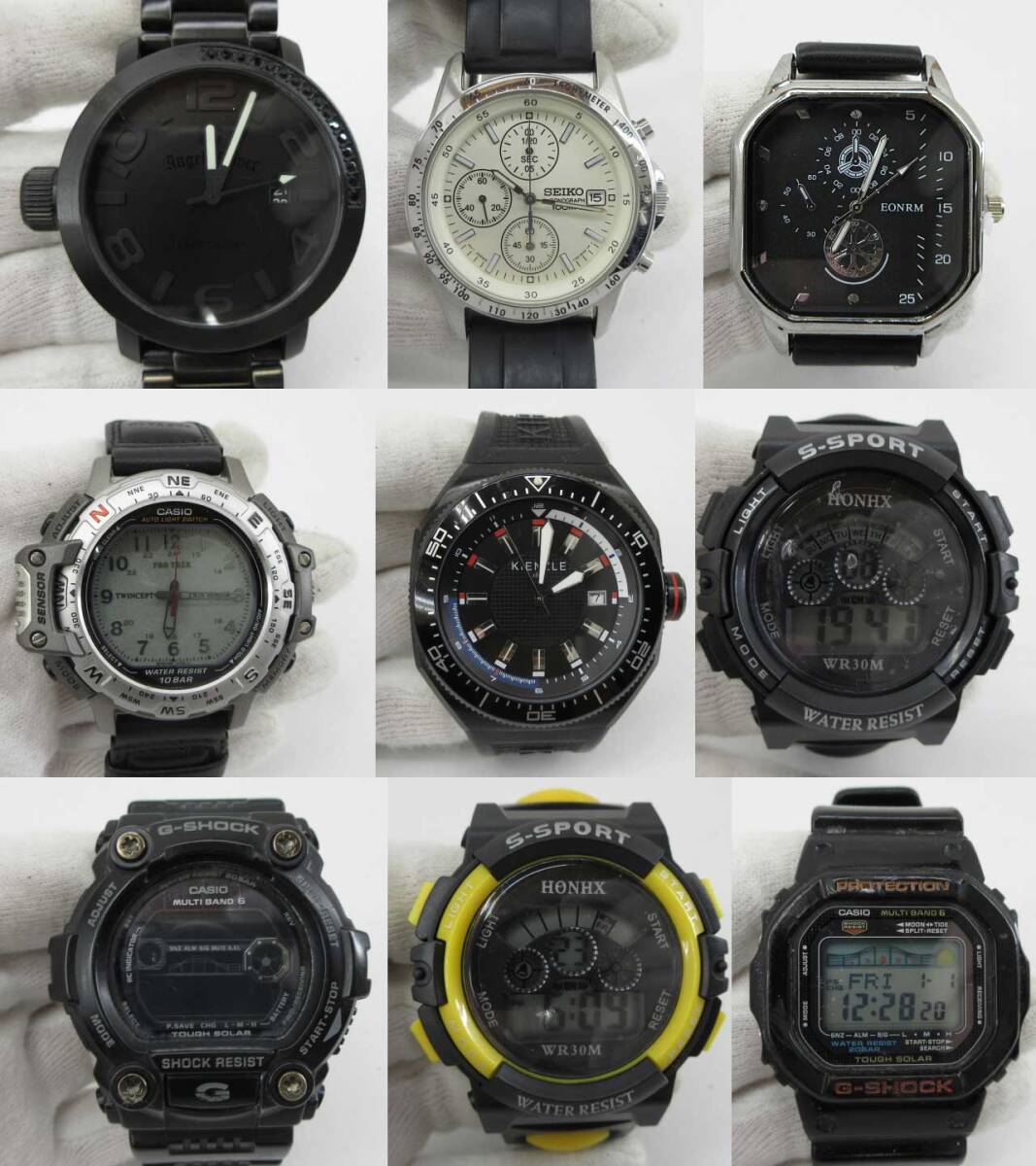 s61061-ap [送料950円]ジャンク▼CITIZEN SEIKO G-SHOCK Paul Smith REGUNO その他 ブランド メンズ 腕時計 21点セット [155-251119]_画像2