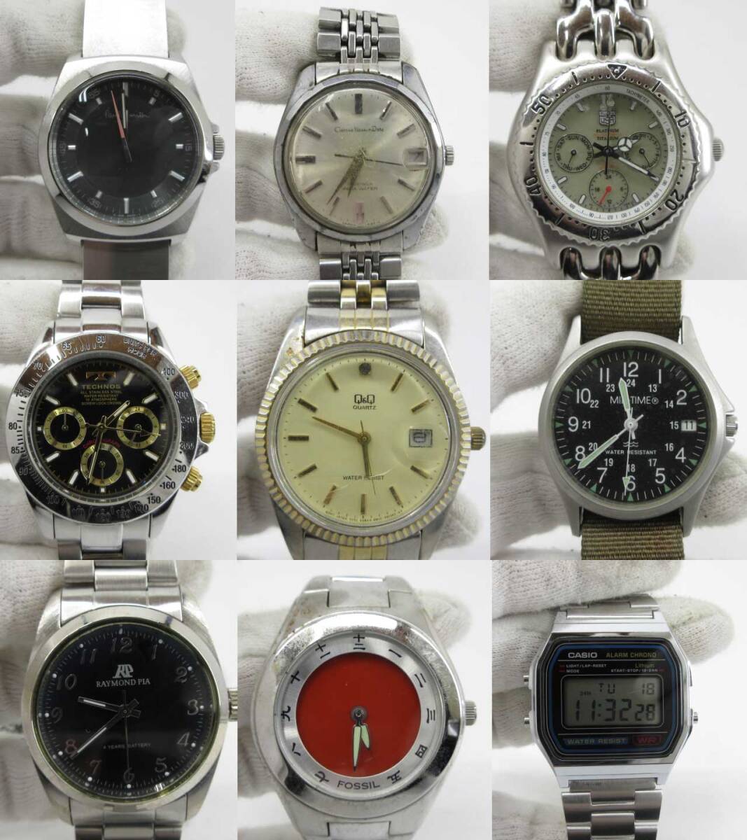 s61062-ap [送料950円]ジャンク▼G-SHOCK SEIKO TECHNOS CASIO PRO TREK その他 ブランド メンズ 腕時計 21点セット [155-251119]_画像2