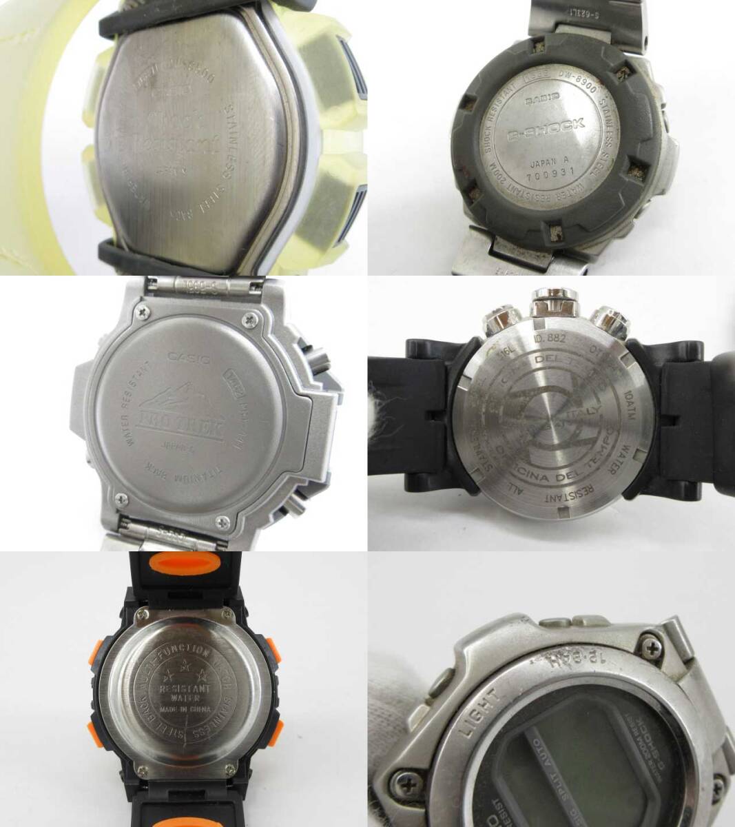 s61062-ap [送料950円]ジャンク▼G-SHOCK SEIKO TECHNOS CASIO PRO TREK その他 ブランド メンズ 腕時計 21点セット [155-251119]_画像7