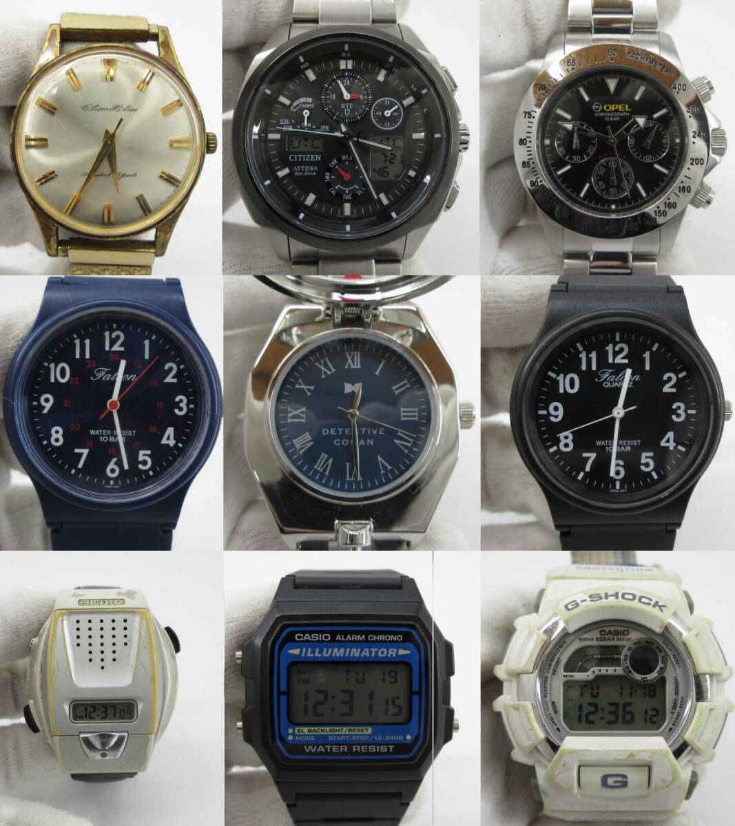 s61063-ap [送料950円]ジャンク▼CASIO PRO TREK G-SHOCK SEIKO CITIZEN EMPORIO ARMANI その他ブランド 腕時計 21点セット [155-251119]_画像3