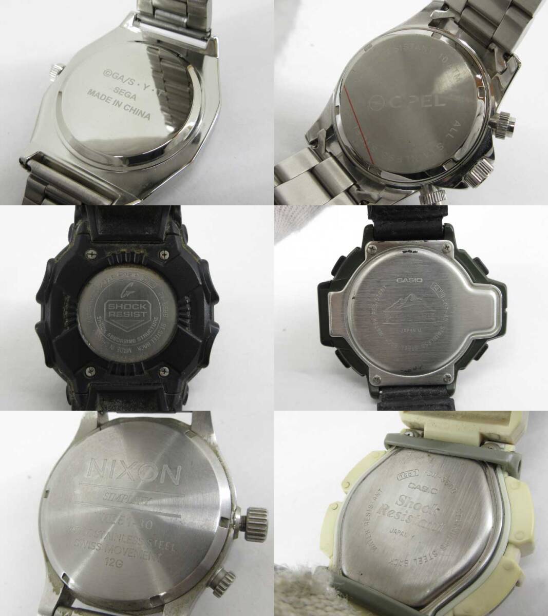 s61063-ap [送料950円]ジャンク▼CASIO PRO TREK G-SHOCK SEIKO CITIZEN EMPORIO ARMANI その他ブランド 腕時計 21点セット [155-251119]_画像6