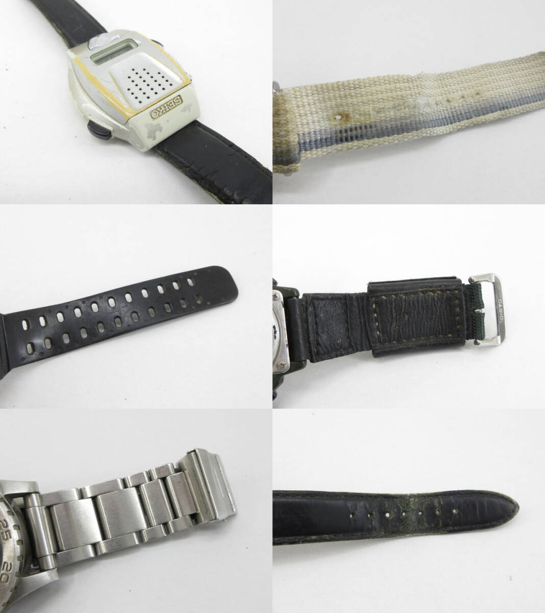 s61063-ap [送料950円]ジャンク▼CASIO PRO TREK G-SHOCK SEIKO CITIZEN EMPORIO ARMANI その他ブランド 腕時計 21点セット [155-251119]_画像8