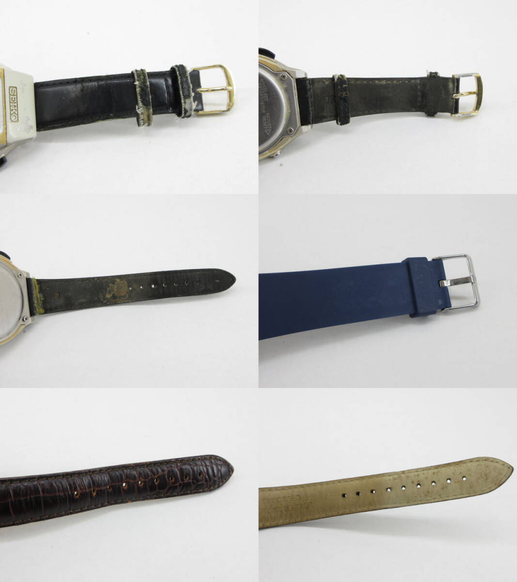 s61063-ap [送料950円]ジャンク▼CASIO PRO TREK G-SHOCK SEIKO CITIZEN EMPORIO ARMANI その他ブランド 腕時計 21点セット [155-251119]_画像9