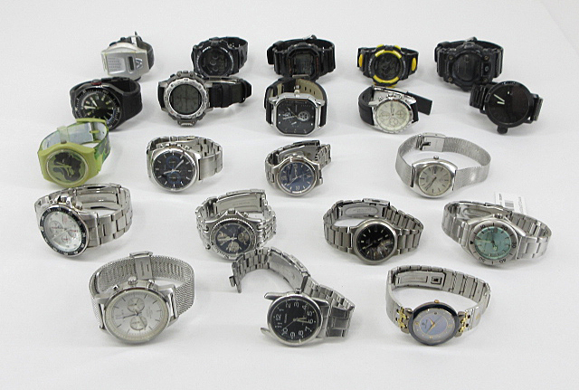 s61061-ap [送料950円]ジャンク▼CITIZEN SEIKO G-SHOCK Paul Smith REGUNO その他 ブランド メンズ 腕時計 21点セット [155-251119]_画像1