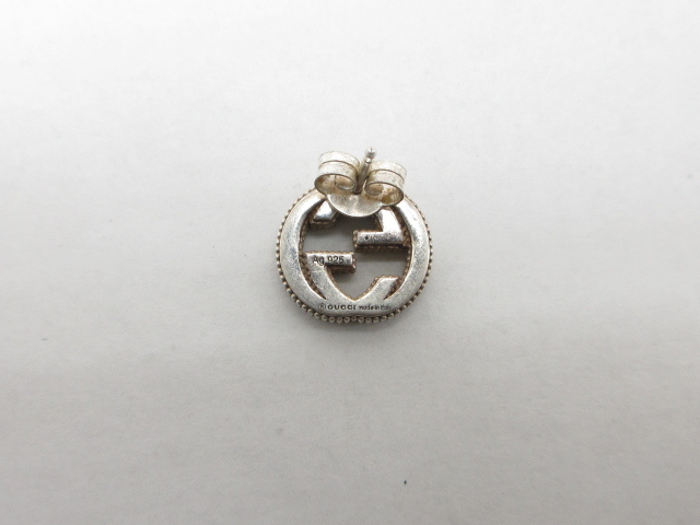k71033-ap [送料650円]中古▼GUCCI グッチ インターロッキング Gモチーフ 片耳用 Ag925 シルバー ピアス アクセサリー [171-251121]_画像5