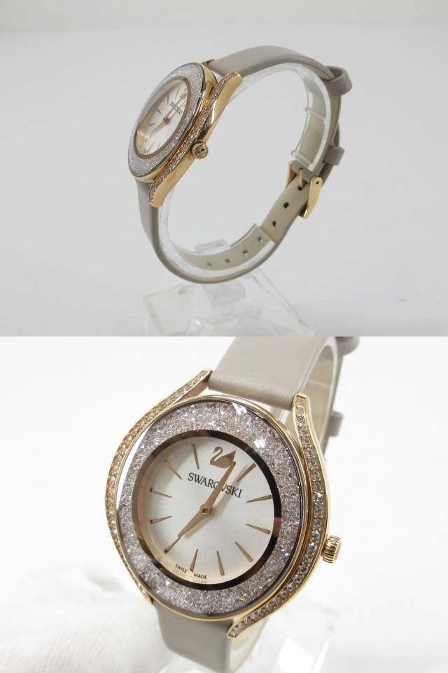 n51321-ap б/у VSWAROVSKI Swarovski CRYSTALLINE AURA crystal 5519450 кварц наручные часы [171-251127]