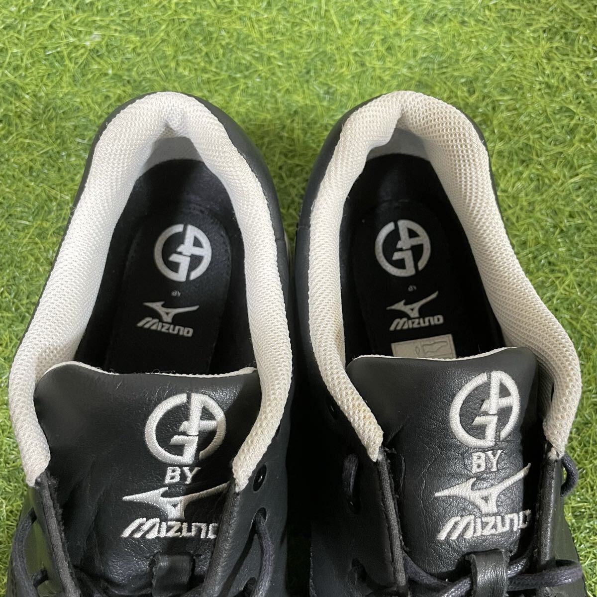 正規品 極美品 GIORGIO ARMANI×MIZUNO アルマーニ ミズノ コラボスニーカー サイズ=28.5cm スニーカー 高級 ハイブランド ブラック_画像10