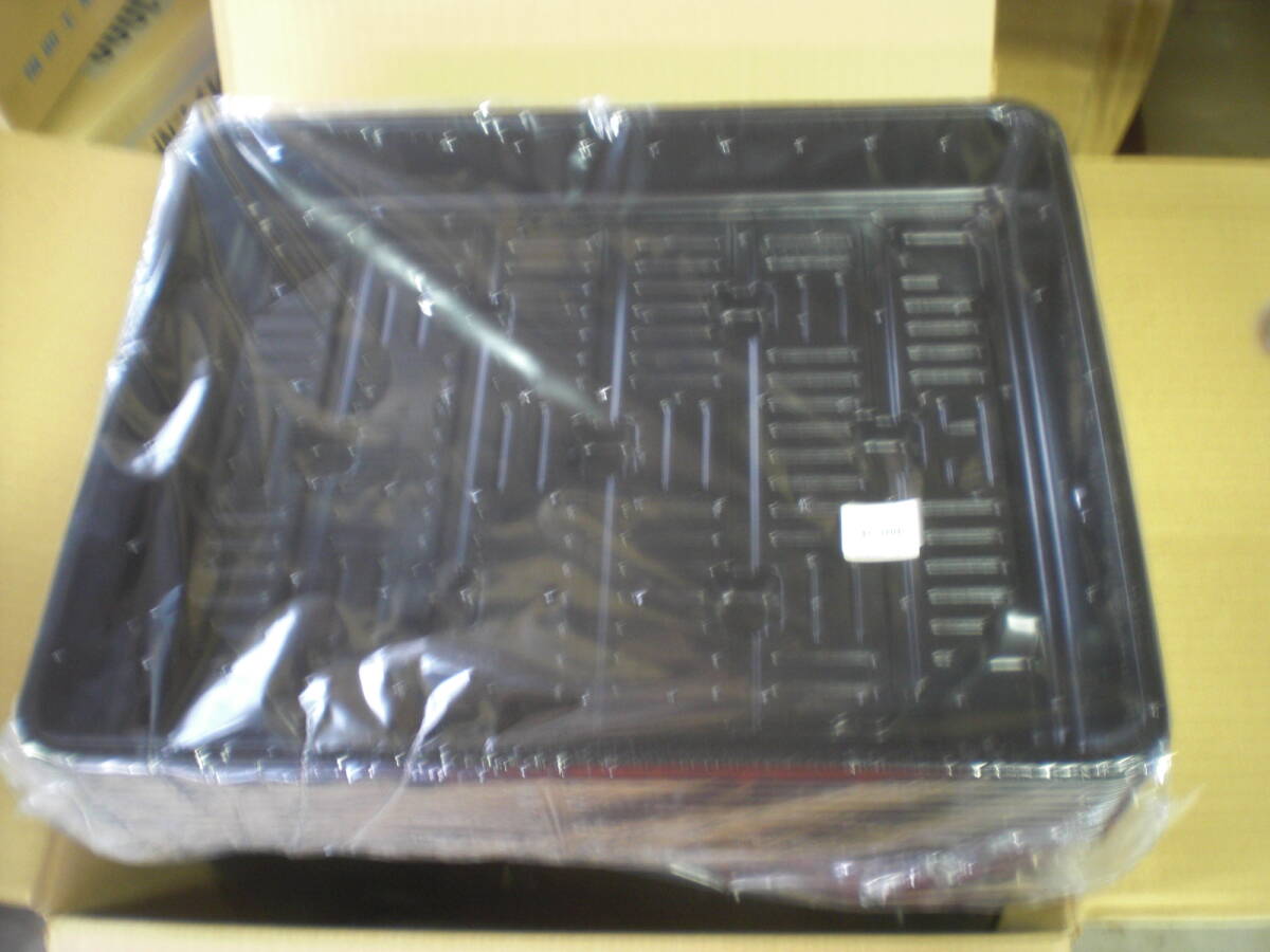 業務用　大量　仕出し　共フタ付　YN-390萩　うつわ外箱　弁当　オードブル　20入り×3袋　長期保管品　キッチンカー等　処分品_画像1