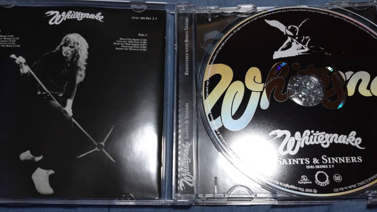 WHITESNAKE ホワイトスネイク 「Saints & Sinners」 CD リマスター ボーナス・トラック_画像2