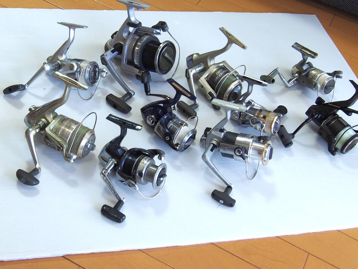 ** вращающийся катушка 10 шт. много Shimano Daiwa и т.п. б/у **