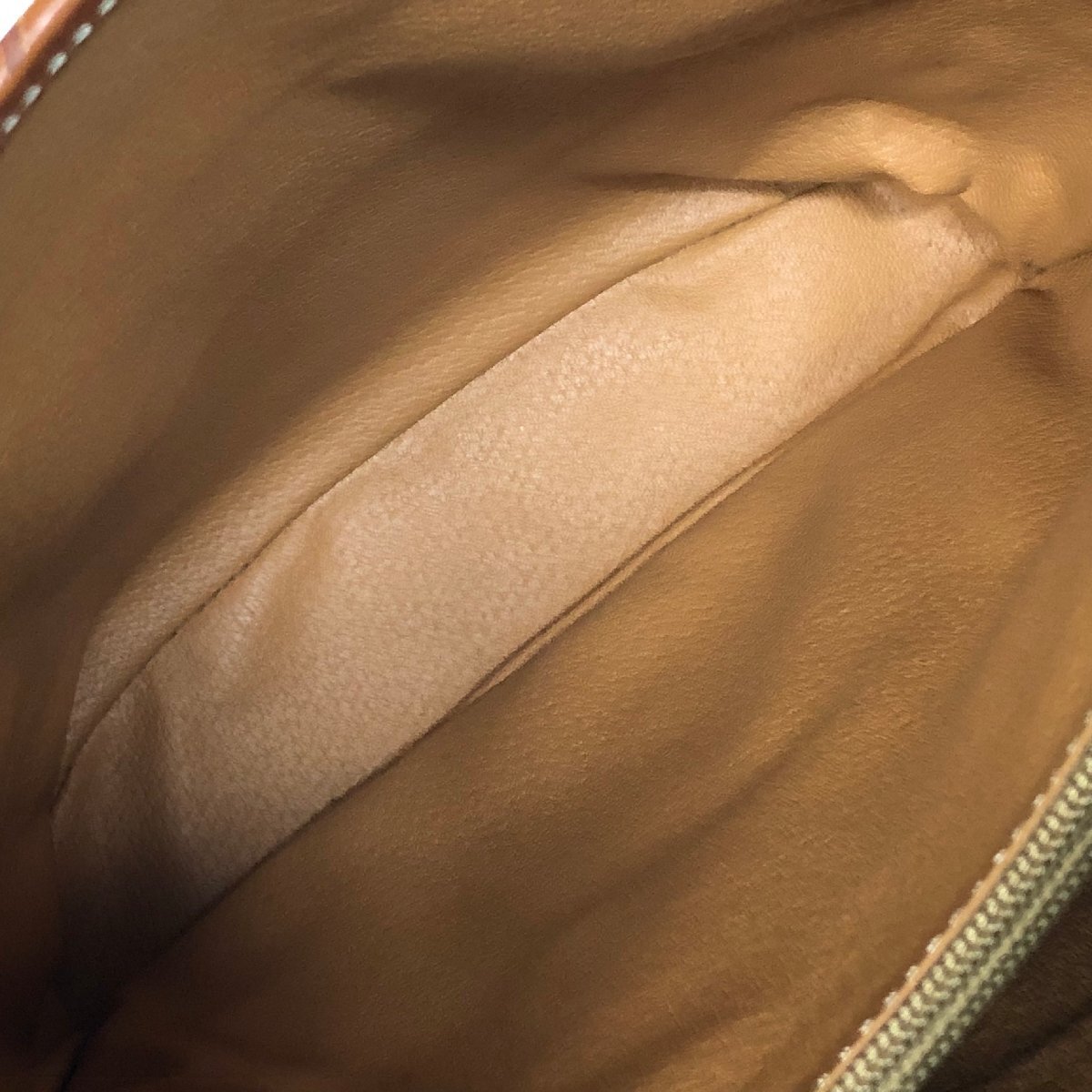 m001 F(100) 美品 CELINE マカダム柄 トートバッグ ブラウン バケツ型 MC96 イタリア製 MADE IN ITALY オールド セリーヌ ヴィンテージ_画像6