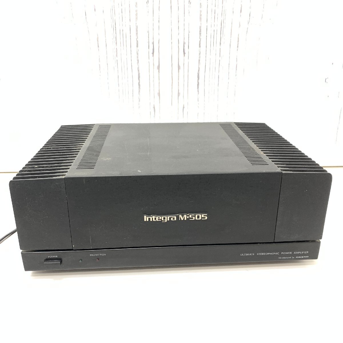 s001 N5 ONKYO オンキョー M-505 ステレオ パワーアンプ 通電不可 ジャンク 中古_画像1