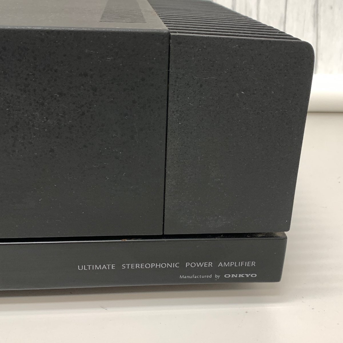 s001 N5 ONKYO オンキョー M-505 ステレオ パワーアンプ 通電不可 ジャンク 中古_画像6