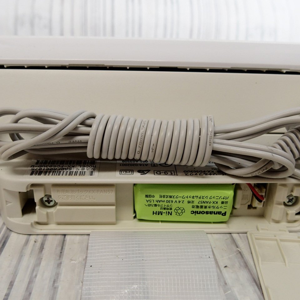 f002 KAI(80) Panasonic パナソニック FAX 電話機 パーソナルファクス KX-PD503 子機KX-FKD602-W 現状_画像8