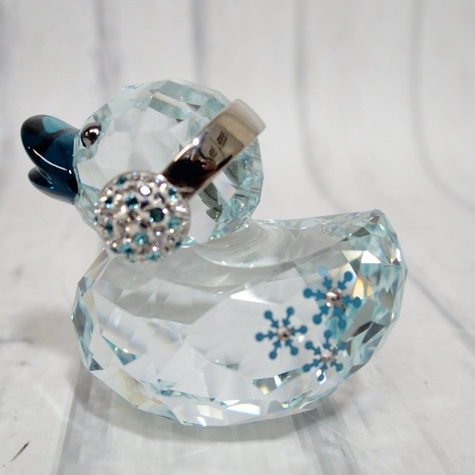 f002 Y1 прекрасный товар Swarovski SWAROVSKI happy Duck Happy Duck Snowflake 5136374 crystal украшение произведение искусства интерьер 