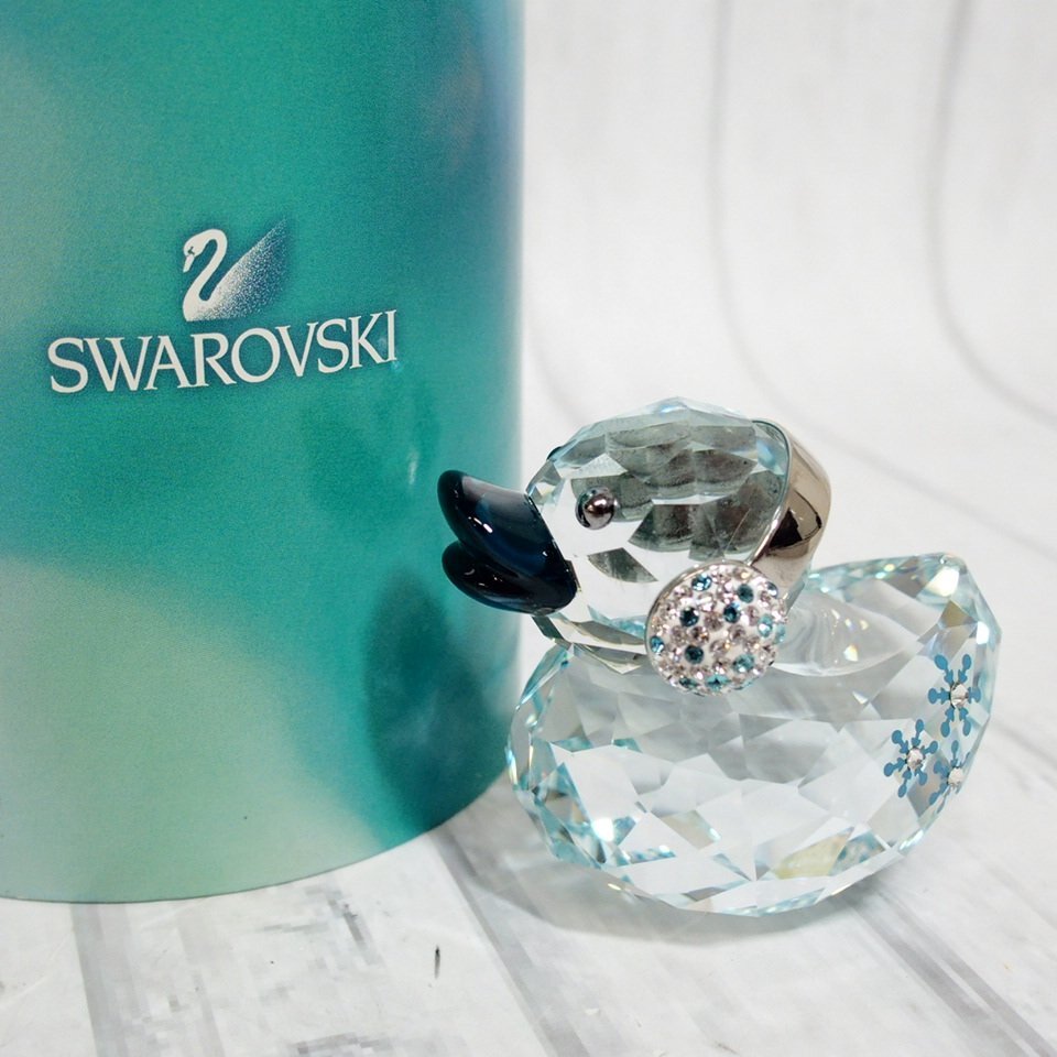 f002 Y1 прекрасный товар Swarovski SWAROVSKI happy Duck Happy Duck Snowflake 5136374 crystal украшение произведение искусства интерьер 