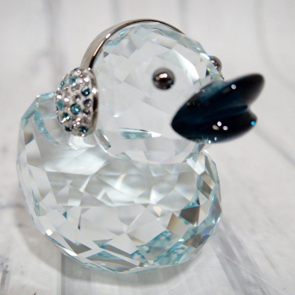 f002 Y1 прекрасный товар Swarovski SWAROVSKI happy Duck Happy Duck Snowflake 5136374 crystal украшение произведение искусства интерьер 