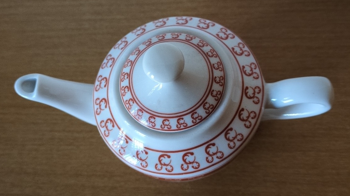 ディズニー ミッキー 聞茶セット 皿付きポット カップ4客_画像3