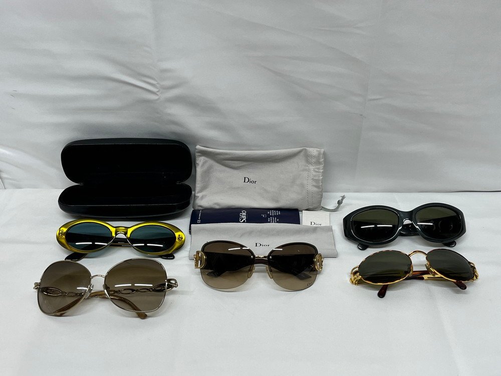 [6PB242]1 иен старт бренд солнцезащитные очки I одежда 5 пункт суммировать Gucci Fendi BVLGARY Dior кейс и т.п. принадлежности есть текущее состояние товар 