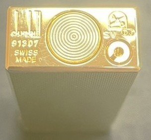 [5NH маленький 11001D]1 иен старт *dunhill* Dunhill * газовая зажигалка * Gold * надеты огонь не проверка * с коробкой * с руководством пользователя * текущее состояние товар * ролик тип * курение .