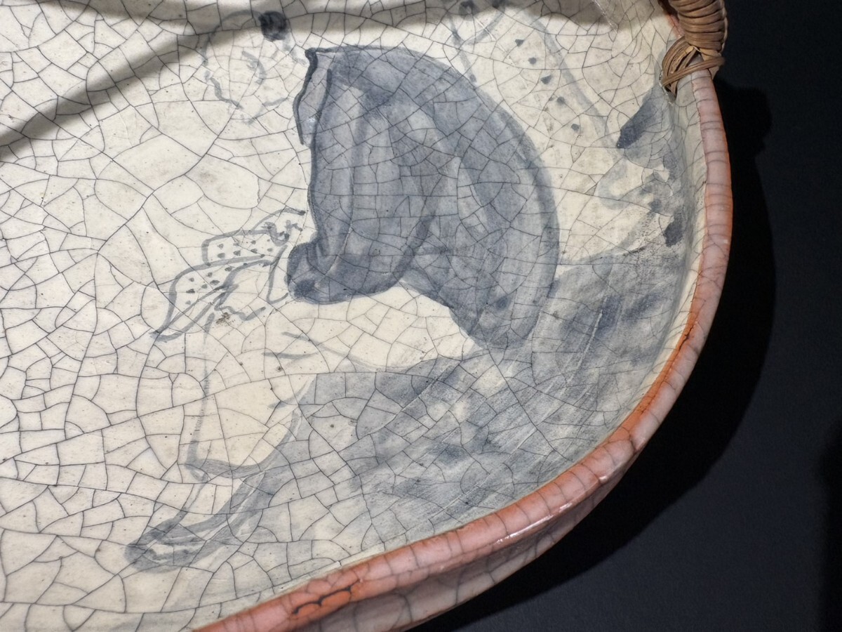 吉向 染付 手付鉢_画像3