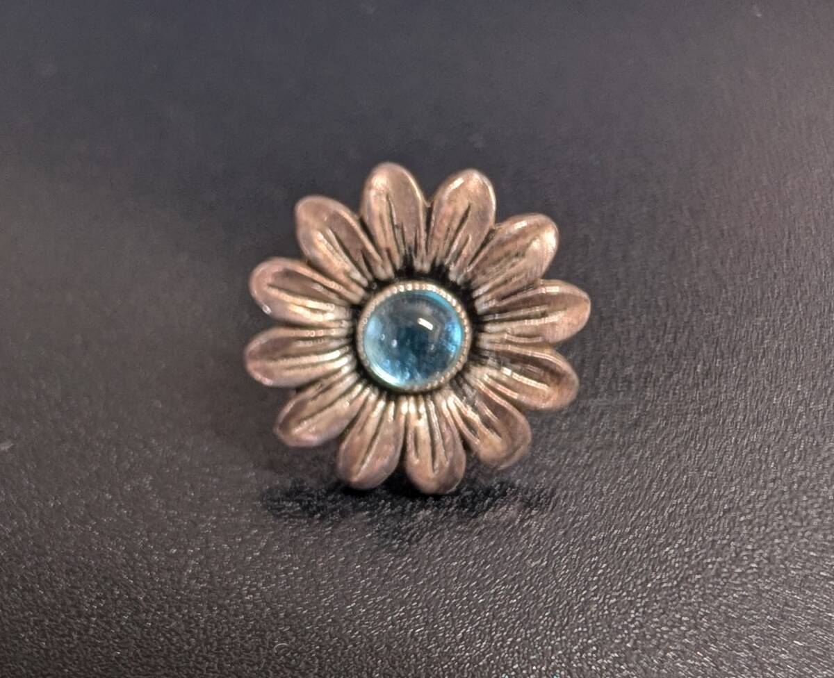 ☆GUCCI グッチ フラワーモチーフ シルバー ピアス　Ag925　片耳のみ_画像1