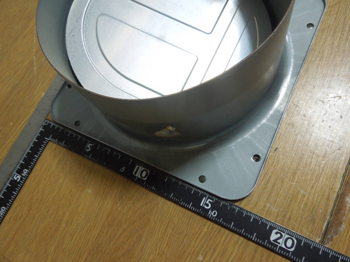◆送料込み◆ 富士工業製 レンジフード 風圧シャッター 150Φ用 排気口 取付ネジ4本付 / 排気シャッター ダンパー 換気扇 部材_画像9