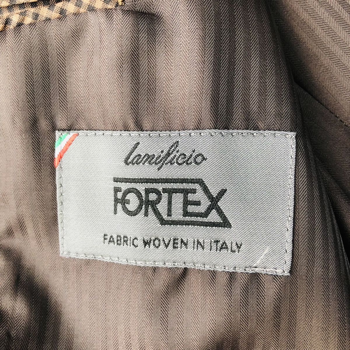 【高級生地/秋冬】m.f.editorial × FORTEX テーラードジャケット 総裏 センターベント グレー XLサイズ ビジネスカジュアル 135_画像8