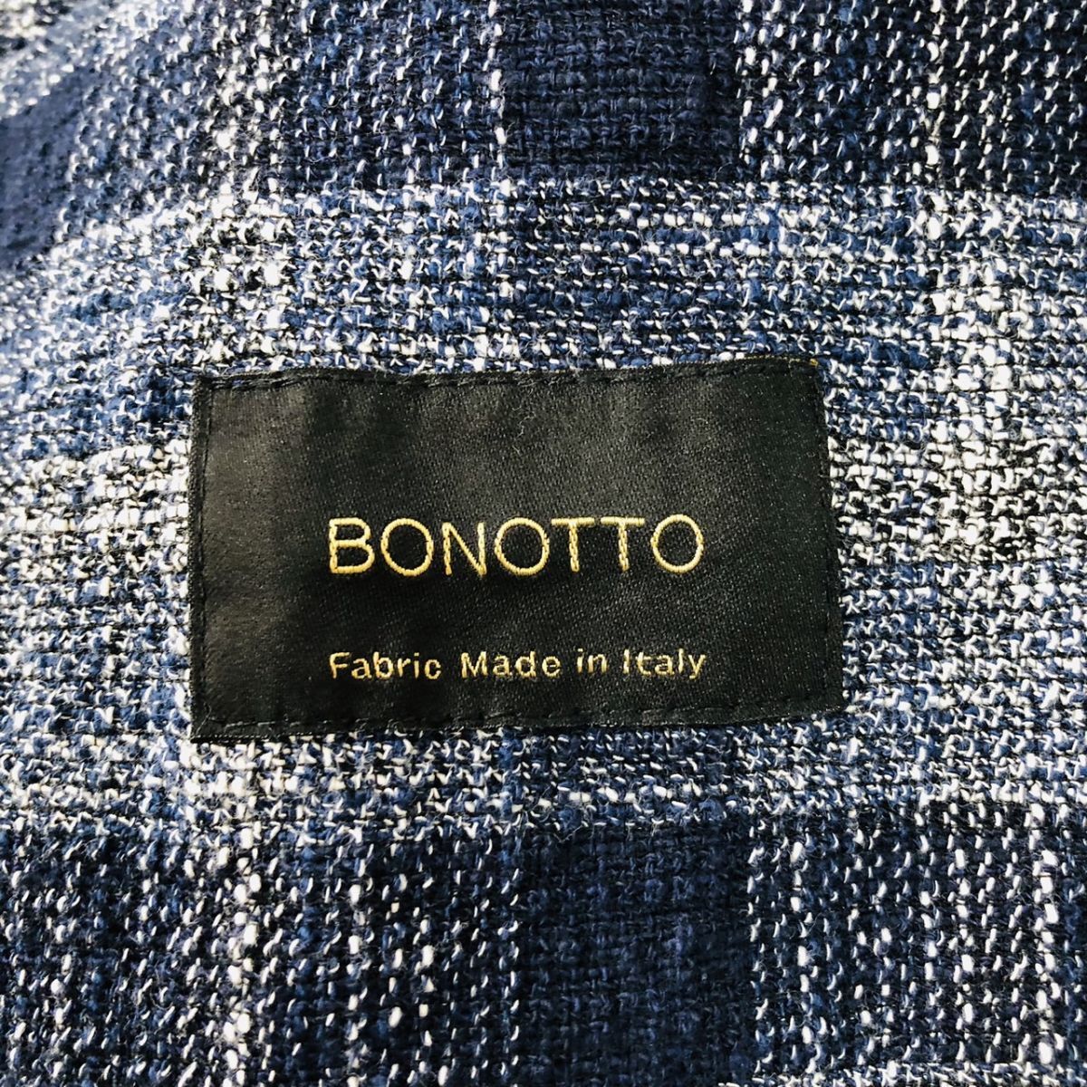 【美品/着心地◎】Men's Bigi メンズビギ テーラードジャケット チェック柄 ストレッチ ネイビー Sサイズ 183_画像9